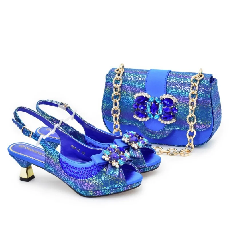 New cross-border Italian fashion design rhinestone peep-toe stiletto shoes with evening clutch set
New cross-border Italian fashion design rhinestone peep-toe stiletto shoes with evening clutch set