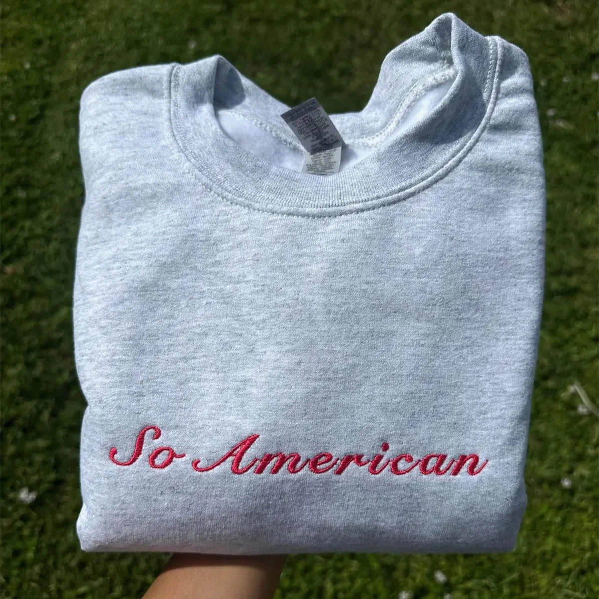 So American Letters Embroidered Vintage Thick Warm Sweatshirts Female Autumn Loose Casual Pullover Crewneck Jumpers
So American Letters Embroidered Vintage Thick Warm Sweatshirts Female Autumn Loose Casual Pullover Crewneck Jumpers