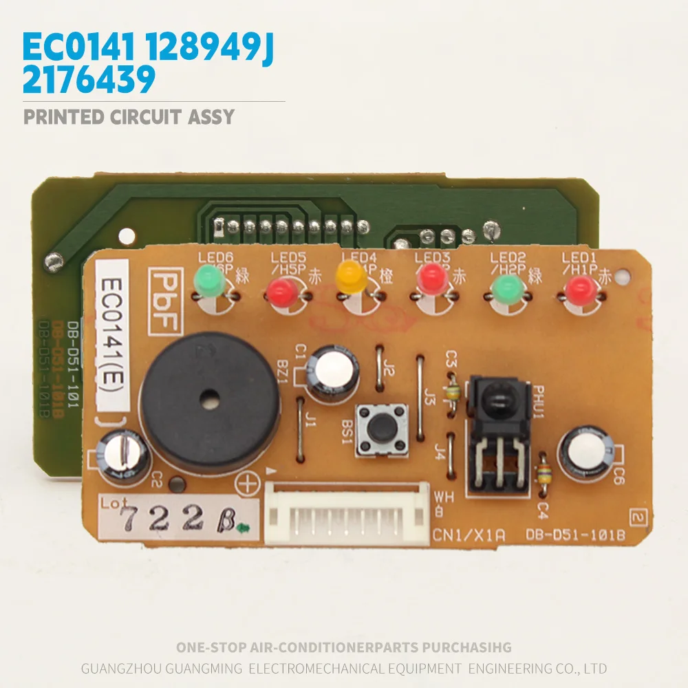 Printed Circuit Assy EC0141 Part Number 128949J 2176439 For Daikin Indoor Unit BRC7E530W8 BRC7EA531W New And Original
Printed Circuit Assy EC0141 Part Number 128949J 2176439 For Daikin Indoor Unit BRC7E530W8 BRC7EA531W New And Original