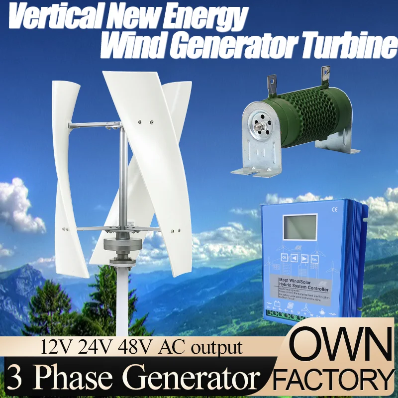 Wind Turbine Vertical Permanent Maglev Generator Electric Power Generator With Mppt Charge Controller
Wind Turbine Vertical Permanent Maglev Generator Electric Power Generator With Mppt Charge Controller