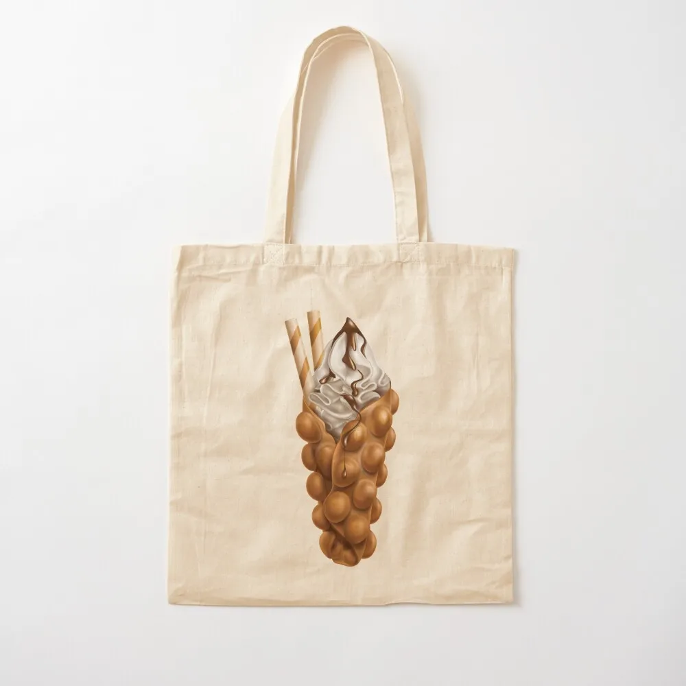 Egg Bubble Waffle Vanilla Ice Cream and Chocolate Sauce Tote Bag Beach bag shoping bag Customizable tote Canvas Tote
Egg Bubble Waffle Vanilla Ice Cream and Chocolate Sauce Tote Bag Beach bag shoping bag Customizable tote Canvas Tote