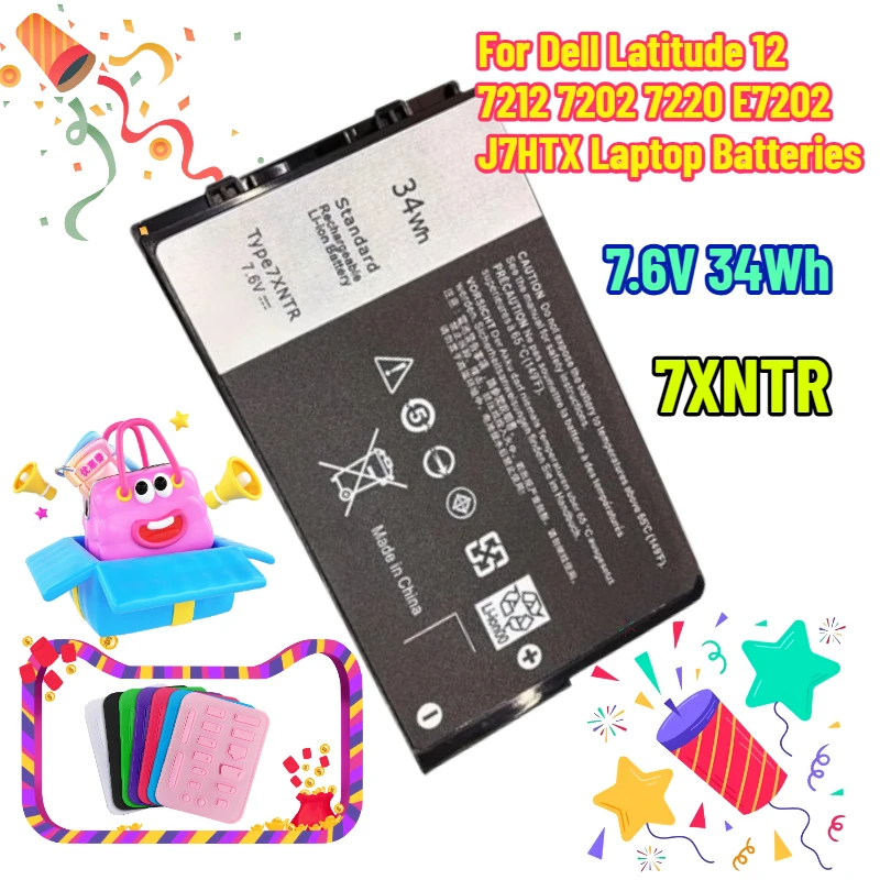 7,6 В 34 Втч 7XNTR для ноутбуков Dell Latitude 12 7212 7202 7220 E7202 J7HTX
7,6 В 34 Втч 7XNTR для ноутбуков Dell Latitude 12 7212 7202 7220 E7202 J7HTX
