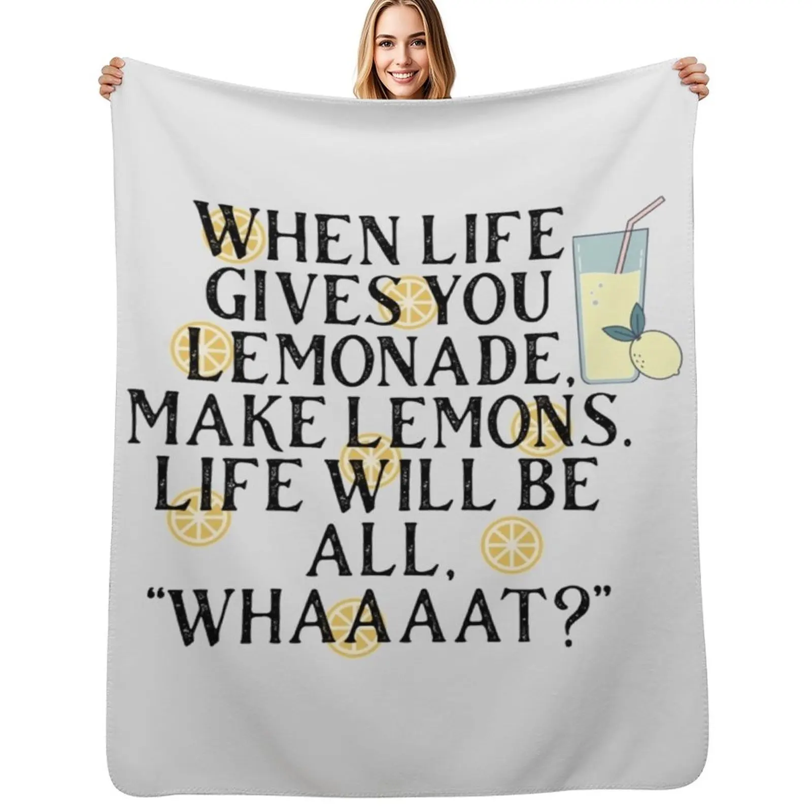 When Life Gives You Lemons Funny Quote Throw Blanket Long Lasting Soft Plush Blanket for Daily Use
When Life Gives You Lemons Funny Quote Throw Blanket Long Lasting Soft Plush Blanket for Daily Use