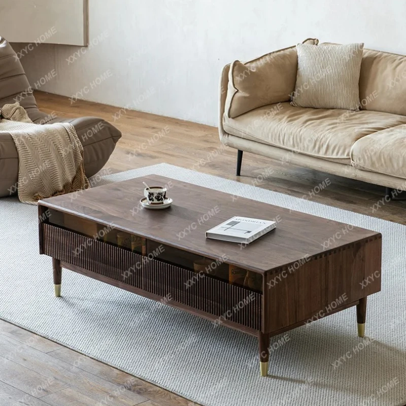 X-S Black walnut with drawers coffee table combination small apartment living room simple and modern HG
X-S Black walnut with drawers coffee table combination small apartment living room simple and modern HG