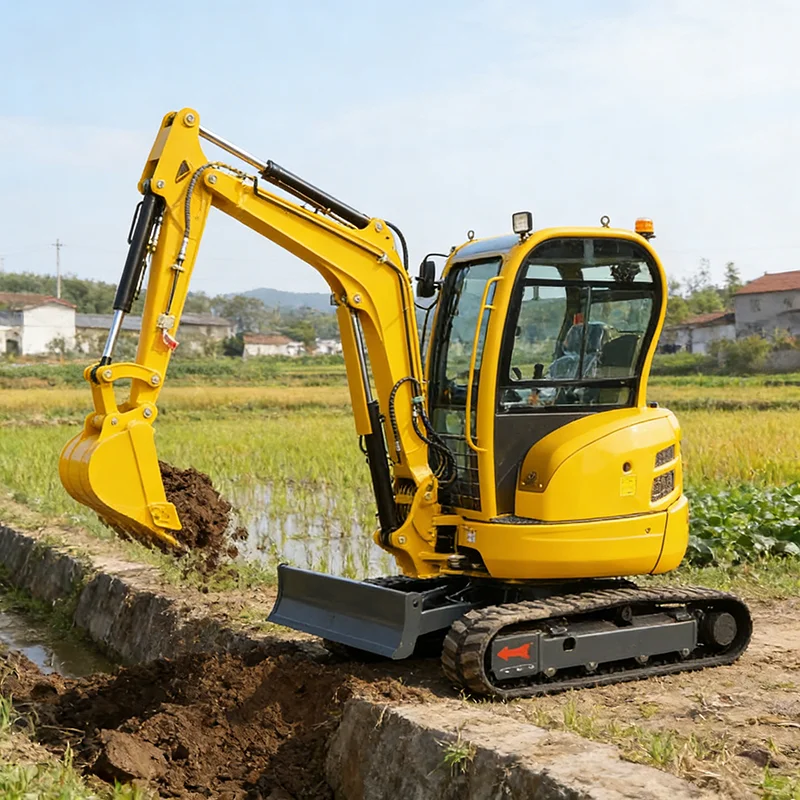 Durable Compact Excavator with Canopy and Backhoe Attachment for Farm and Agricultural Applications
Durable Compact Excavator with Canopy and Backhoe Attachment for Farm and Agricultural Applications