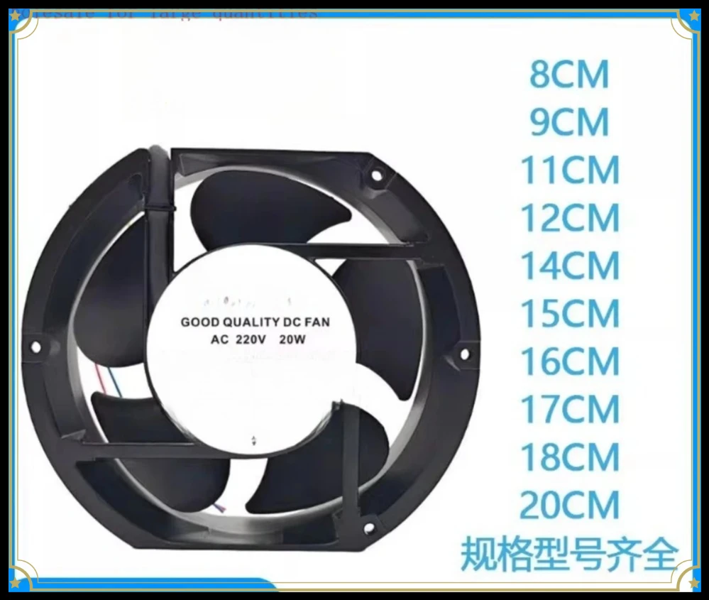 8/9/12/15/17/20/25.4cm Dual Ball Bearing Cooling Fan For GL AC220V Inverter Cabinet Vent Fan (007)
8/9/12/15/17/20/25.4cm Dual Ball Bearing Cooling Fan For GL AC220V Inverter Cabinet Vent Fan (007)