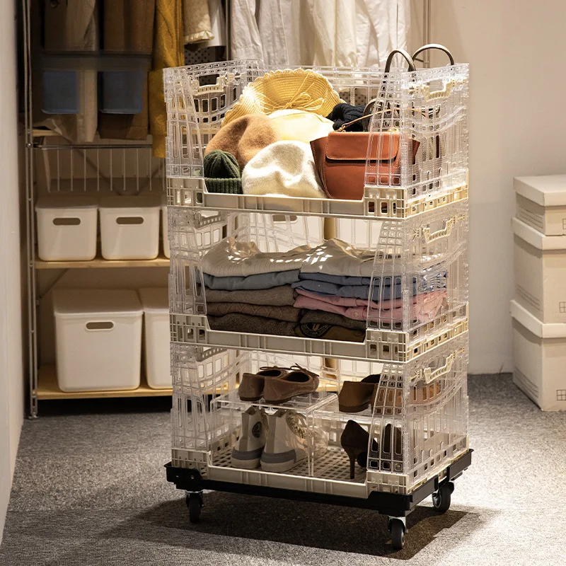 Industrial wind foldable storage plastic rack storage basket crystal basket outdoor large-capacity turnover basket
Industrial wind foldable storage plastic rack storage basket crystal basket outdoor large-capacity turnover basket