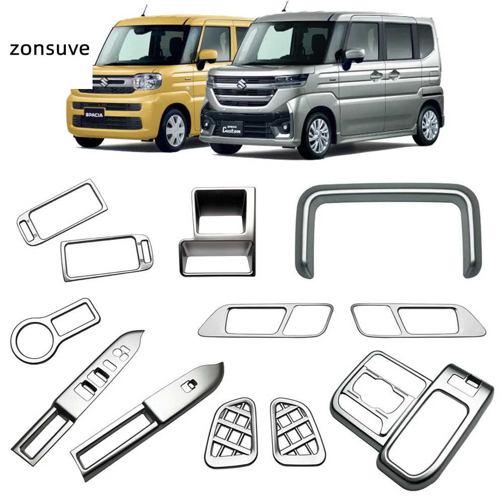 For Suzuki Spacia 2024-2026 12PCS Interior Decor Trim Kit Gear Shift Panel Dashboard Strip Body Kit Accessory
For Suzuki Spacia 2024-2026 12PCS Interior Decor Trim Kit Gear Shift Panel Dashboard Strip Body Kit Accessory