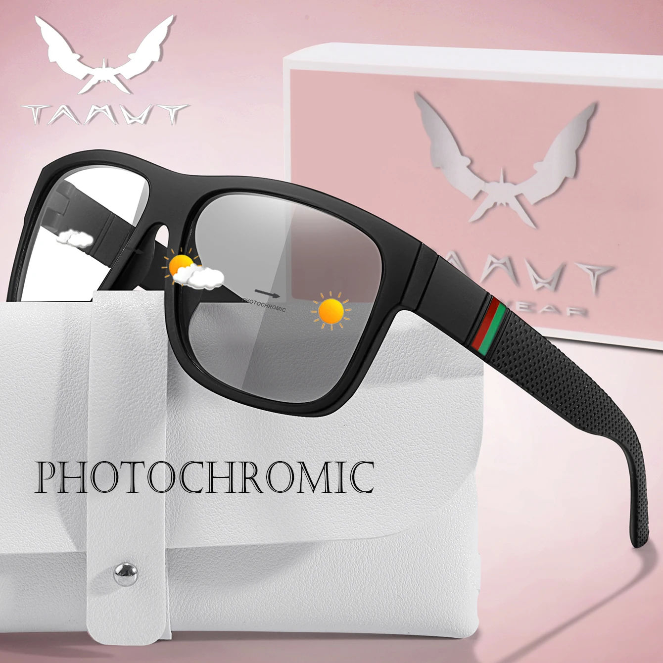 Photochromic Sunglasses Classic Square Shades Men Women Outdoor Cycling Running Hiking Baseball Glasses with BOX Perfect as Gift
Photochromic Sunglasses Classic Square Shades Men Women Outdoor Cycling Running Hiking Baseball Glasses with BOX Perfect as Gift