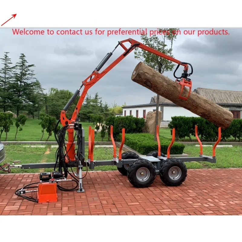 Forestey Firewood Tree Logging Cranes Gasoline Log Trailer With Crane Timber Loader And Grapple
Forestey Firewood Tree Logging Cranes Gasoline Log Trailer With Crane Timber Loader And Grapple