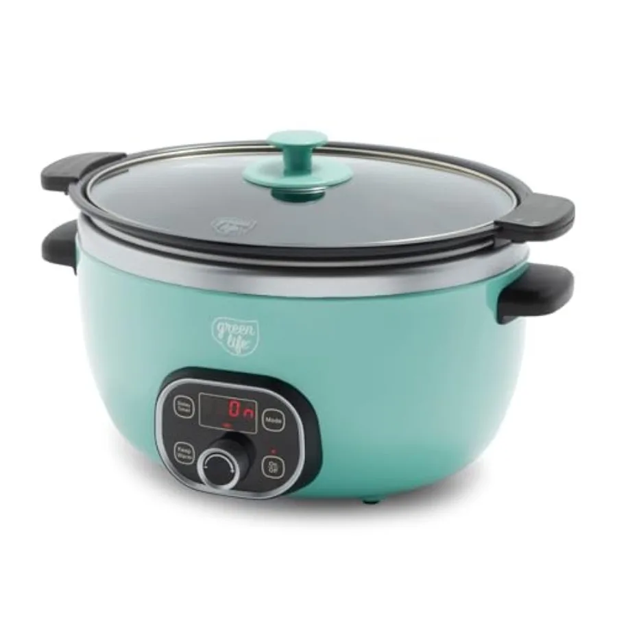6QT Ceramic Slow Cooker PFAS-Free Programmable Removable Healthy Nonstick Pot for Family Meals Sear on Stovetop Keep Warm Digit
6QT Ceramic Slow Cooker PFAS-Free Programmable Removable Healthy Nonstick Pot for Family Meals Sear on Stovetop Keep Warm Digit