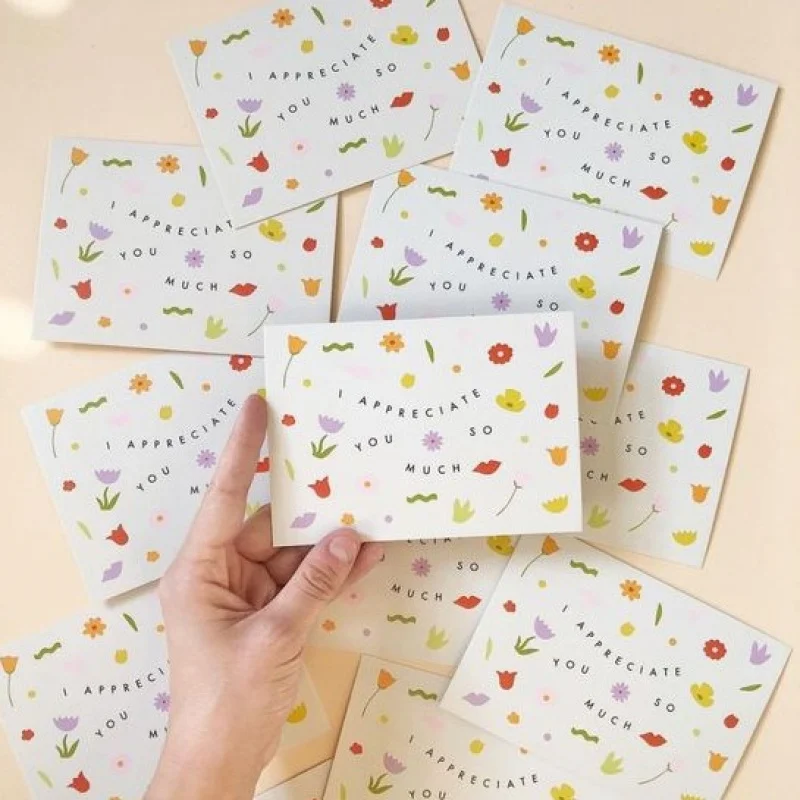 100pcs Custom Printing Logo Paper Card Small Business Thank You Note Cards for Shopping
100pcs Custom Printing Logo Paper Card Small Business Thank You Note Cards for Shopping