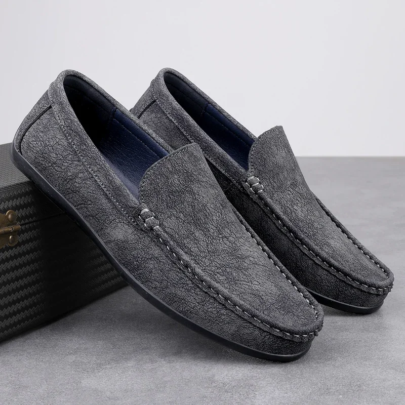 Italian Men's Men's Retro Genuine Leather Ankle Shoes Outdoor Comfortable Flat Walking Shoes High Quality Loafers for Men Mo-373
Italian Men's Men's Retro Genuine Leather Ankle Shoes Outdoor Comfortable Flat Walking Shoes High Quality Loafers for Men Mo-373