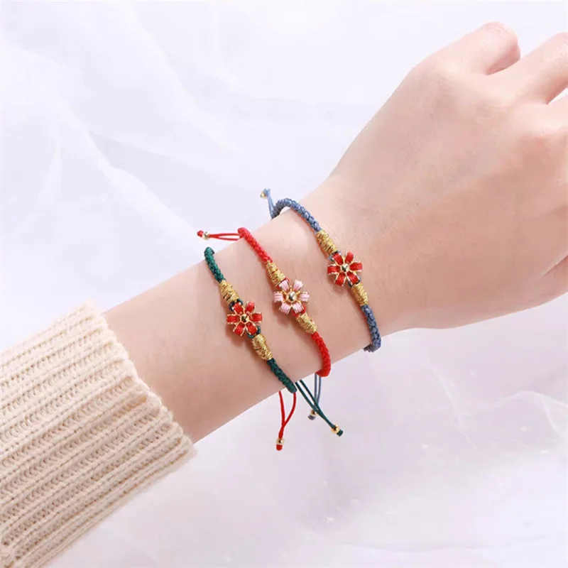 Trendy Braided Rope Bracelet For Lady Hand Accessories Beautiful Flower Bracelet Women Jewelry
Trendy Braided Rope Bracelet For Lady Hand Accessories Beautiful Flower Bracelet Women Jewelry