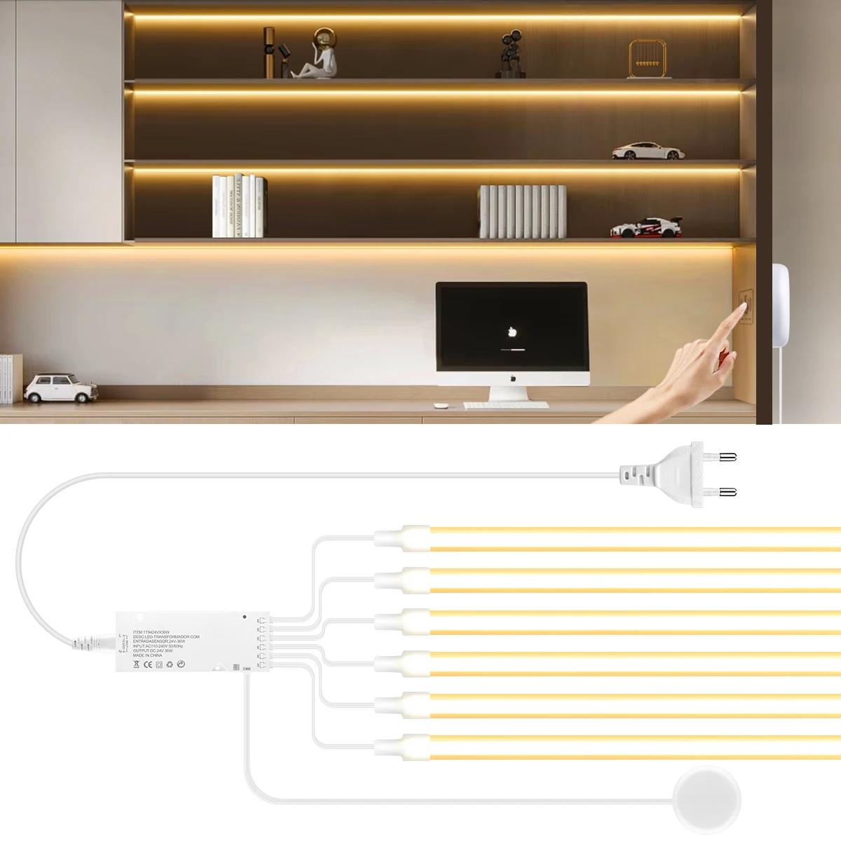 AC100V-240V до 24V сенсорный переключатель управления с регулируемой яркостью COB светодиодный неоновый светильник для нескольких шкафов звукоизоляционная панель сувенирный шкаф
AC100V-240V до 24V сенсорный переключатель управления с регулируемой яркостью COB светодиодный неоновый светильник для нескольких шкафов звукоизоляционная панель сувенирный шкаф