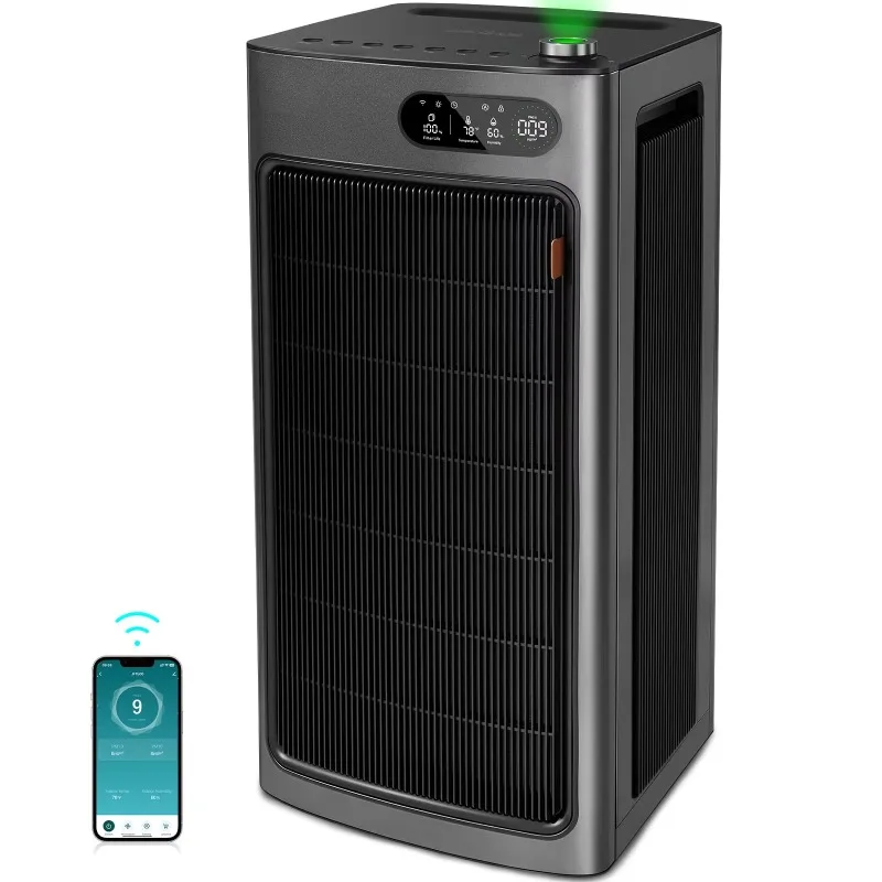 Smart Air Purifier for Home and Office up to 6862 Ft² with Dual Carbon Filters and HEPA Technology for Dust Pollen Odors
Smart Air Purifier for Home and Office up to 6862 Ft² with Dual Carbon Filters and HEPA Technology for Dust Pollen Odors