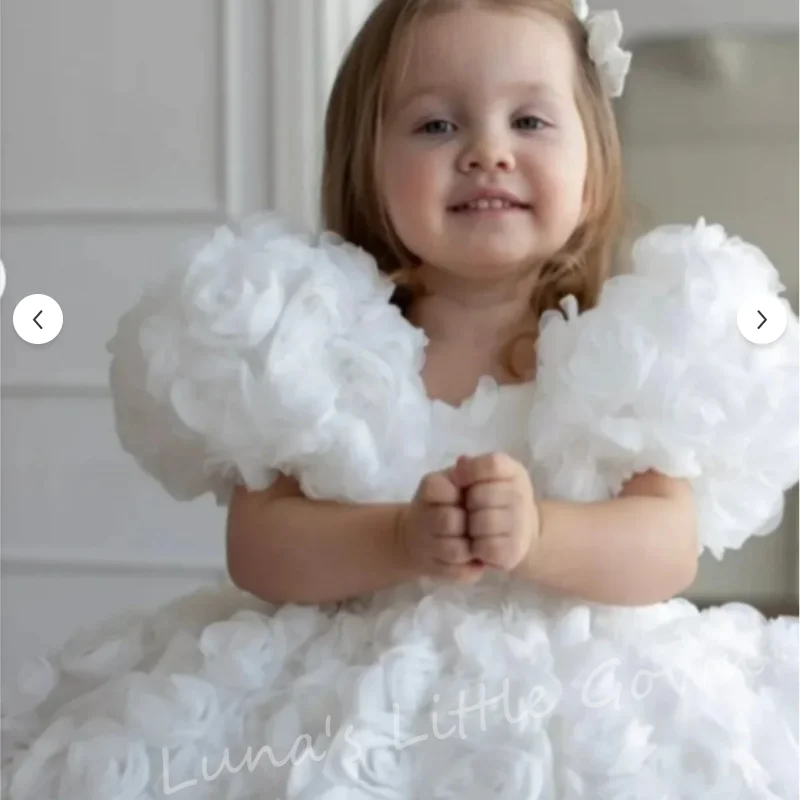 Baby Girl Princess 3D Flower Dress Puff Sleeve Infant Toddler Child Tutu Vestido Wedding Birthday Pageant Baby Clothes
Baby Girl Princess 3D Flower Dress Puff Sleeve Infant Toddler Child Tutu Vestido Wedding Birthday Pageant Baby Clothes