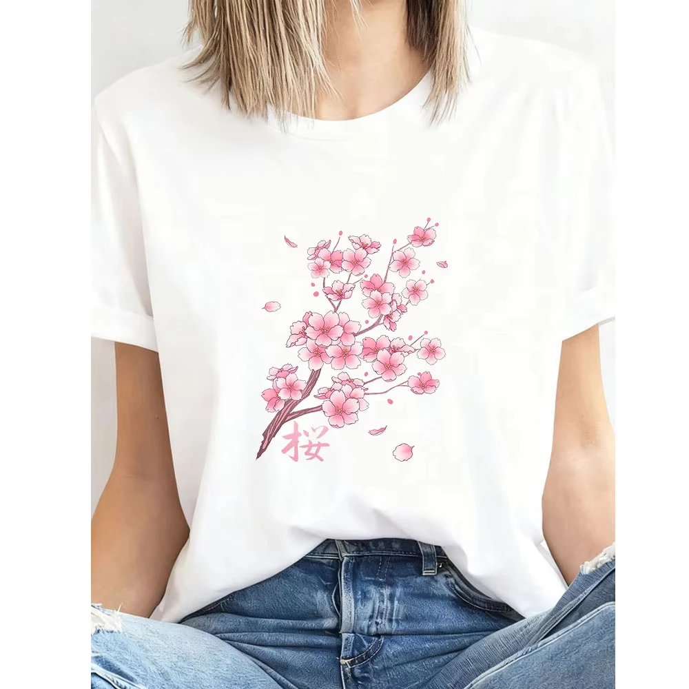 Falling Sakura Cherry Blossom Classic T-Shirt Woman Man Casual Cotton Printed T Shirts Adult Streetwear Camisetas Short-sleev
Falling Sakura Cherry Blossom Classic T-Shirt Woman Man Casual Cotton Printed T Shirts Adult Streetwear Camisetas Short-sleev