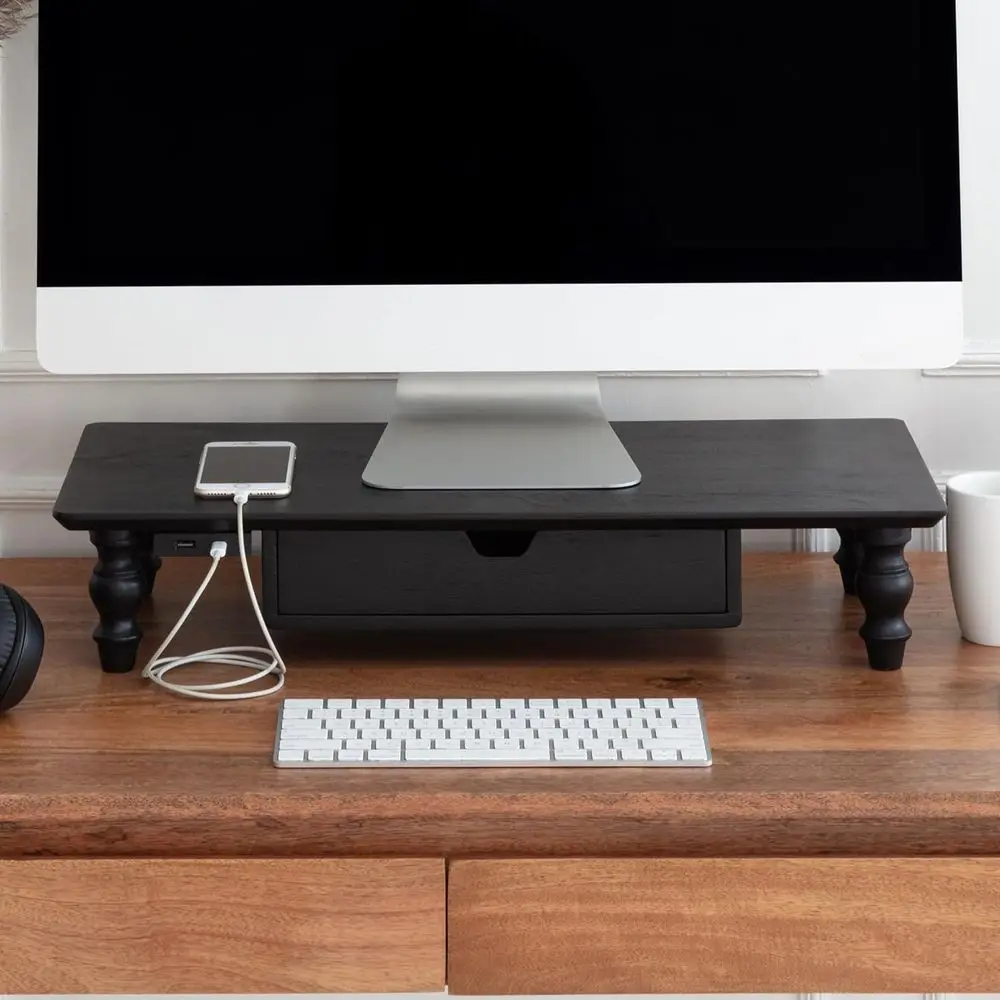 Ergonomic Desk Organizer & Monitor Riser, Space-Saving Laptop Stand, Easy Assembly, Ideal for Home or Office, Black
Ergonomic Desk Organizer & Monitor Riser, Space-Saving Laptop Stand, Easy Assembly, Ideal for Home or Office, Black