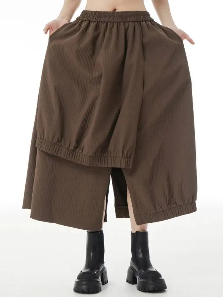 High Elastic Waist Coffee Irregular Layers Pocket A-line Half-body Skirt Women Fashion Tide New Spring Autumn
High Elastic Waist Coffee Irregular Layers Pocket A-line Half-body Skirt Women Fashion Tide New Spring Autumn