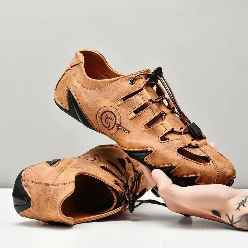 Leather Shoes Men's Leather Platform Casual Horizontal Loafers Slip-on Lazy Moccasins
Leather Shoes Men's Leather Platform Casual Horizontal Loafers Slip-on Lazy Moccasins