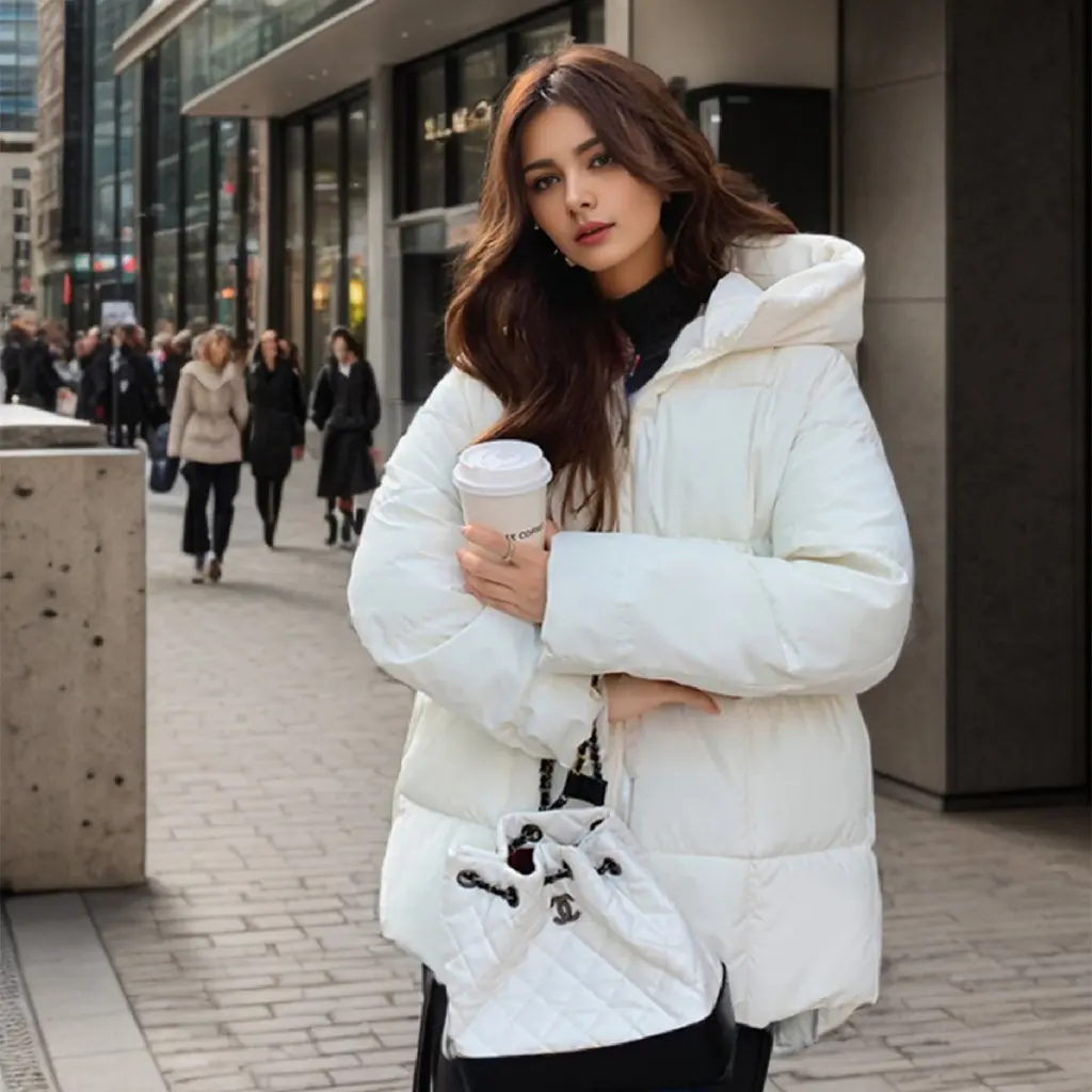Women's Korean-Style Loose Mid-Length Cotton-Padded Jacket Hooded Cotton-Padded Coat New Student Fashion
Women's Korean-Style Loose Mid-Length Cotton-Padded Jacket Hooded Cotton-Padded Coat New Student Fashion