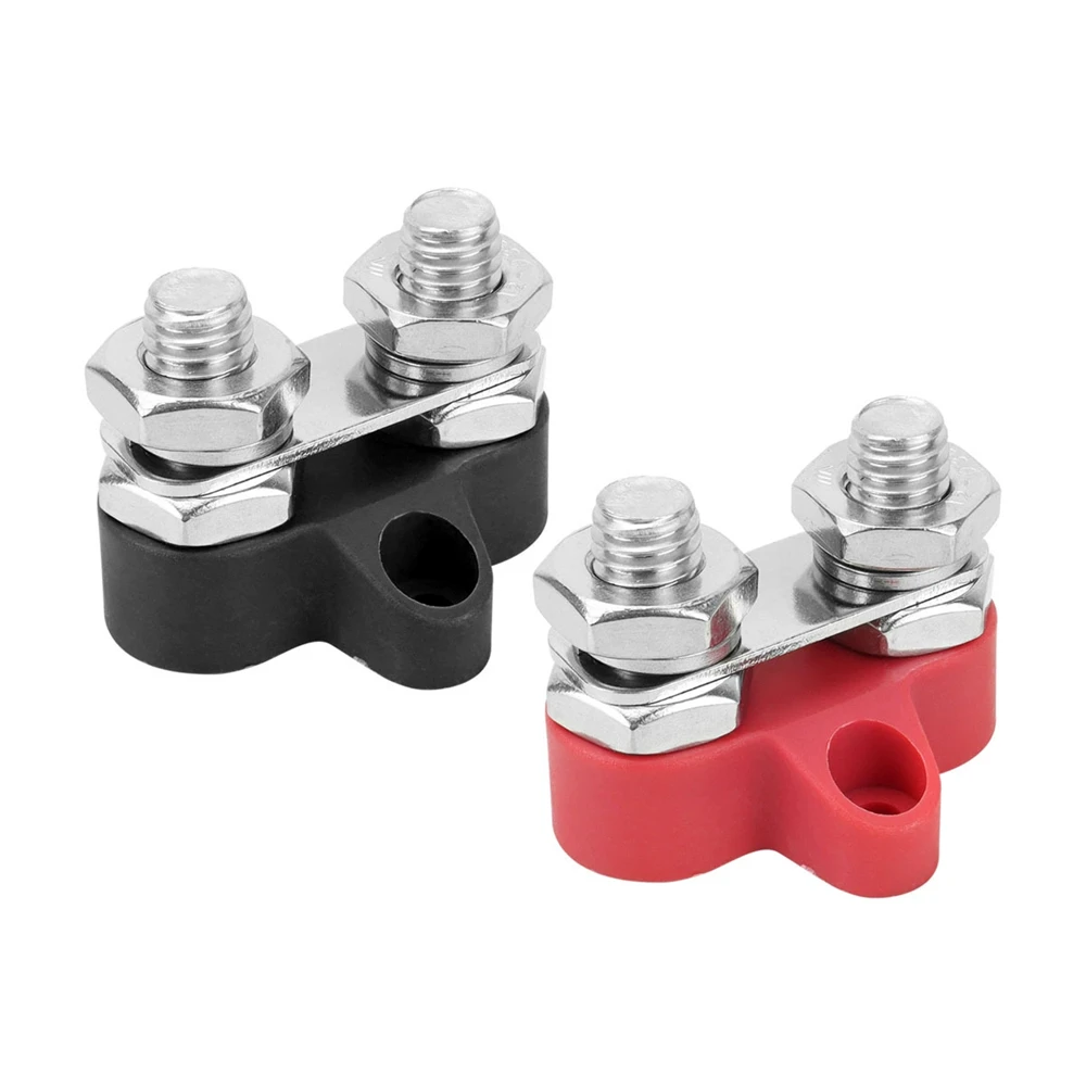 Marine Battery Bus Bar Junction Block 12V 250A Power Distribution Block Dual 3/8" Studs for Automotive Boat Positive Negative
Marine Battery Bus Bar Junction Block 12V 250A Power Distribution Block Dual 3/8" Studs for Automotive Boat Positive Negative
