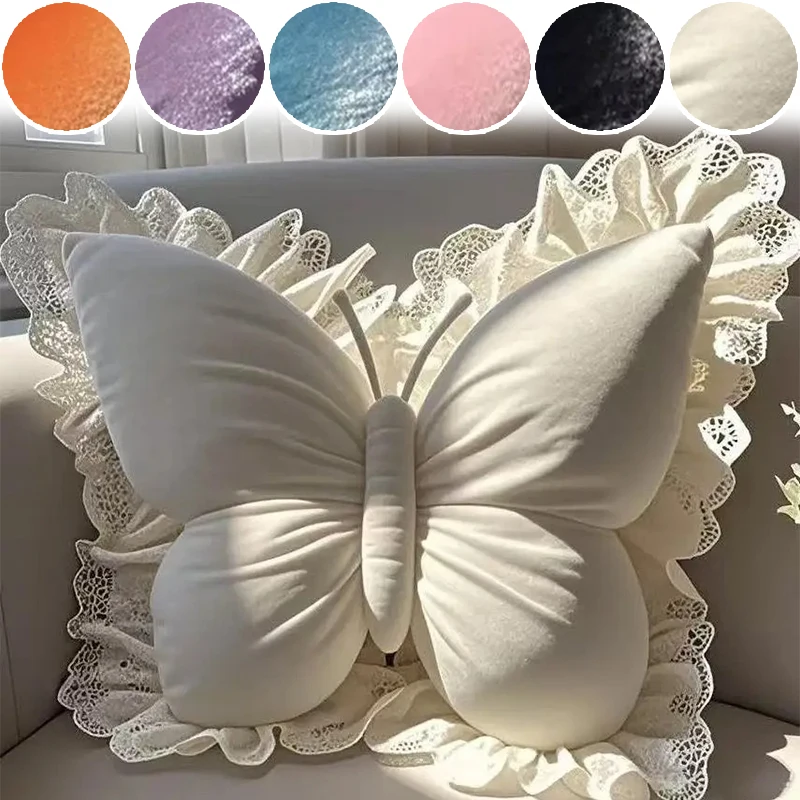 Delicate Butterfly Lace Pillow Ultra Soft Plush Cushion Case Aesthetic Art Decor for Living Room Bedroom Valentines Sofa Decor
Delicate Butterfly Lace Pillow Ultra Soft Plush Cushion Case Aesthetic Art Decor for Living Room Bedroom Valentines Sofa Decor