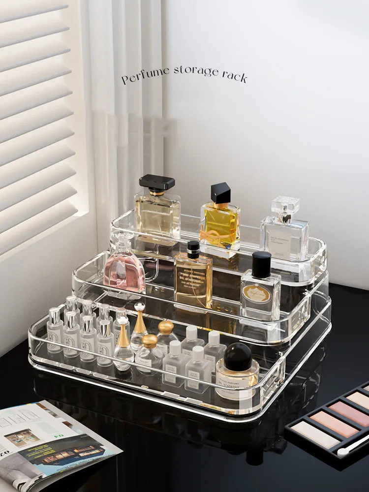 Desktop Perfume Rack Dressing Table Cosmetics Storage Box Acrylic Transparent Ladder Makeup Display Rack Perfume Organizer
Desktop Perfume Rack Dressing Table Cosmetics Storage Box Acrylic Transparent Ladder Makeup Display Rack Perfume Organizer