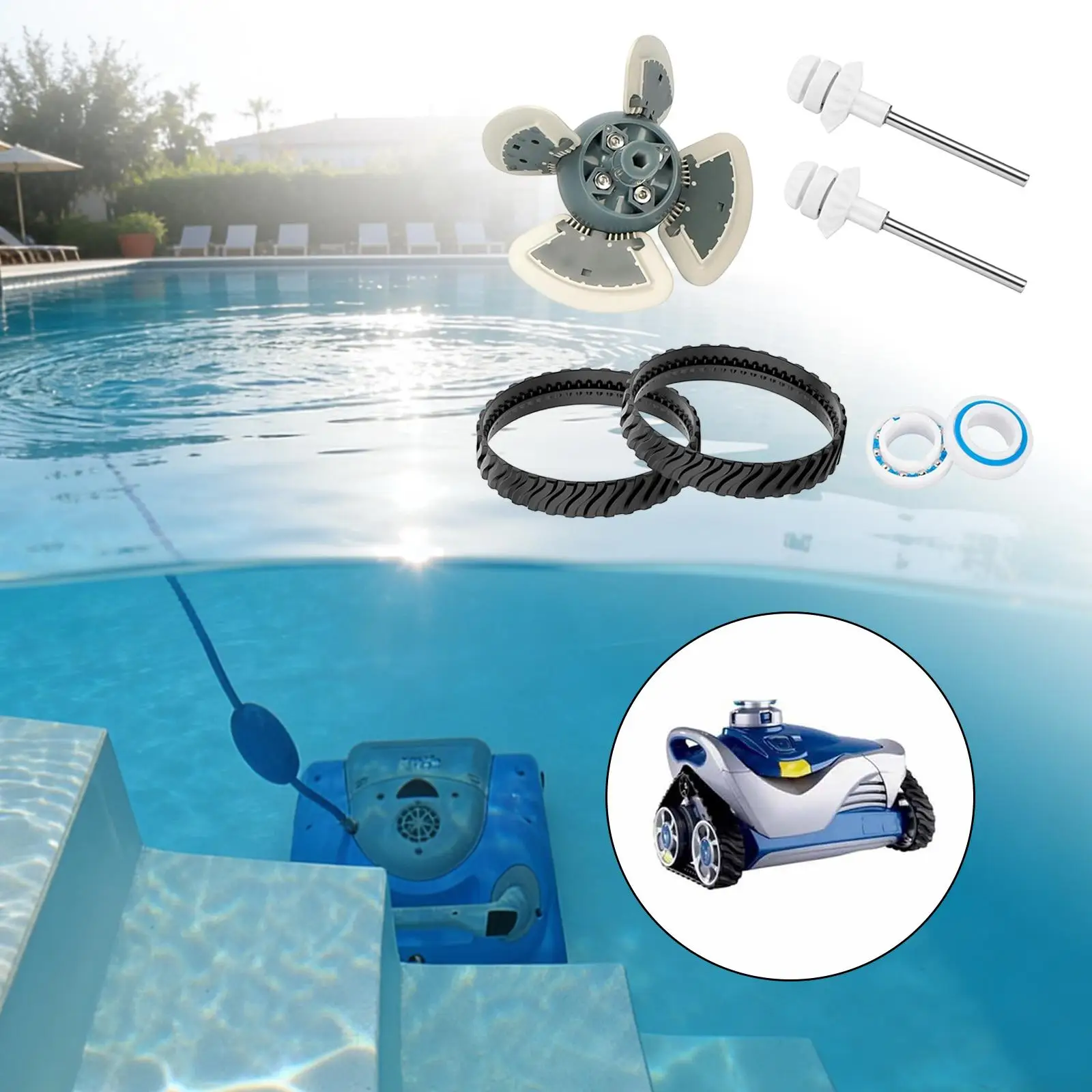 Pool Clean Fan Tuning Up Kit Full Accessory Track Shaft Bearing Assembly for MX8 Home Garden Pool Cleaning
Pool Clean Fan Tuning Up Kit Full Accessory Track Shaft Bearing Assembly for MX8 Home Garden Pool Cleaning