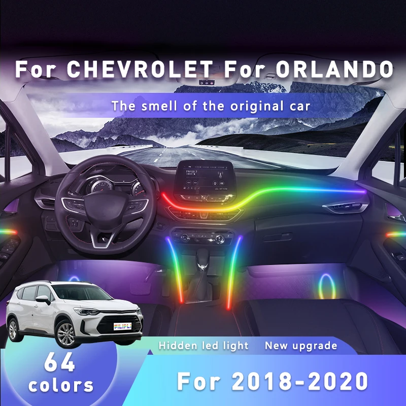 FILIPLI на 2019 год для CHEVROLET ORLANDO окружающее освещение гаджет украшения аксессуары 64-цветное украшение автомобиля светодиодный пульт дистанционного управления
FILIPLI на 2019 год для CHEVROLET ORLANDO окружающее освещение гаджет украшения аксессуары 64-цветное украшение автомобиля светодиодный пульт дистанционного управления