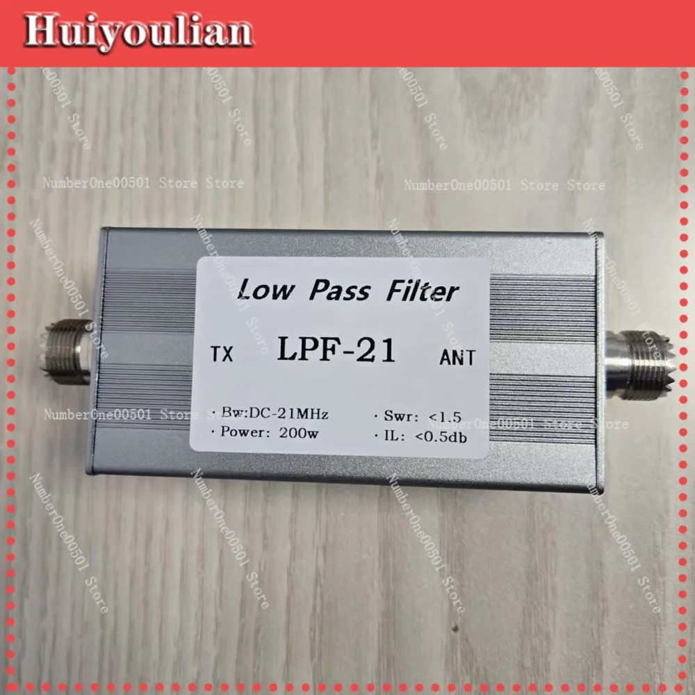 LPF-21M-200WM Low Pass Filter 200W Harmonic Suppression M Female for Shortwave Radio
LPF-21M-200WM Low Pass Filter 200W Harmonic Suppression M Female for Shortwave Radio