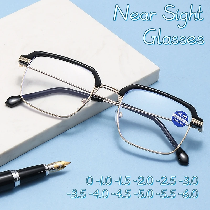 2024 Women Short-sighted Eyeglasses Stylish Half Frame Myopia Glasses Metal Trend Fashion Anti-blue Light Near Sight Eyewear
2024 Women Short-sighted Eyeglasses Stylish Half Frame Myopia Glasses Metal Trend Fashion Anti-blue Light Near Sight Eyewear
