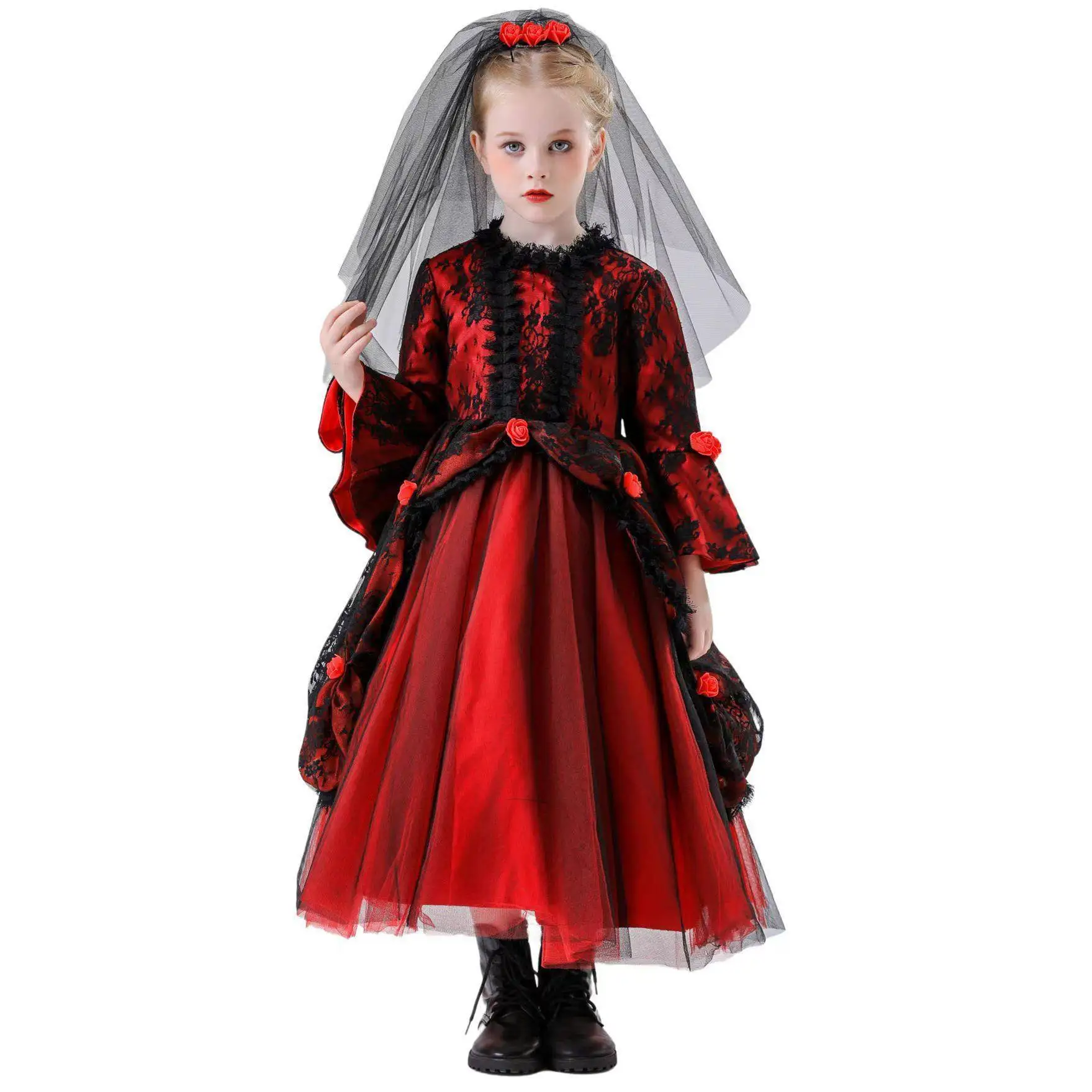 Красная ведьма принцесс Доктор Хэллоуин костюм детский головной убор юбка бальное платье призрак невесты Ele Fem наряд
Красная ведьма принцесс Доктор Хэллоуин костюм детский головной убор юбка бальное платье призрак невесты Ele Fem наряд