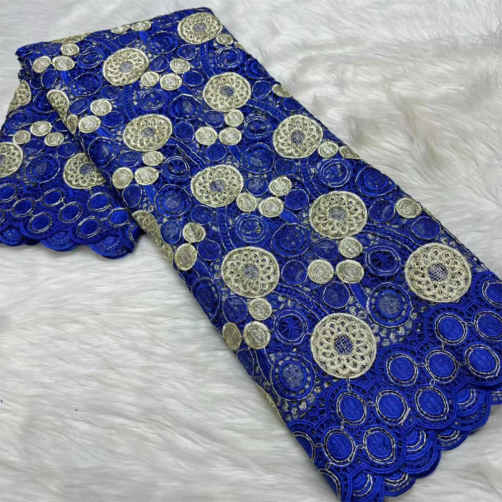 Французская кружевная ткань, гипюровая вышивка, 2025 г., африканское кружево, высокое качество, шнуровое кружево для женщин, праздничное платье, 5 ярдов 
Французская кружевная ткань, гипюровая вышивка, 2025 г., африканское кружево, высокое качество, шнуровое кружево для женщин, праздничное платье, 5 ярдов