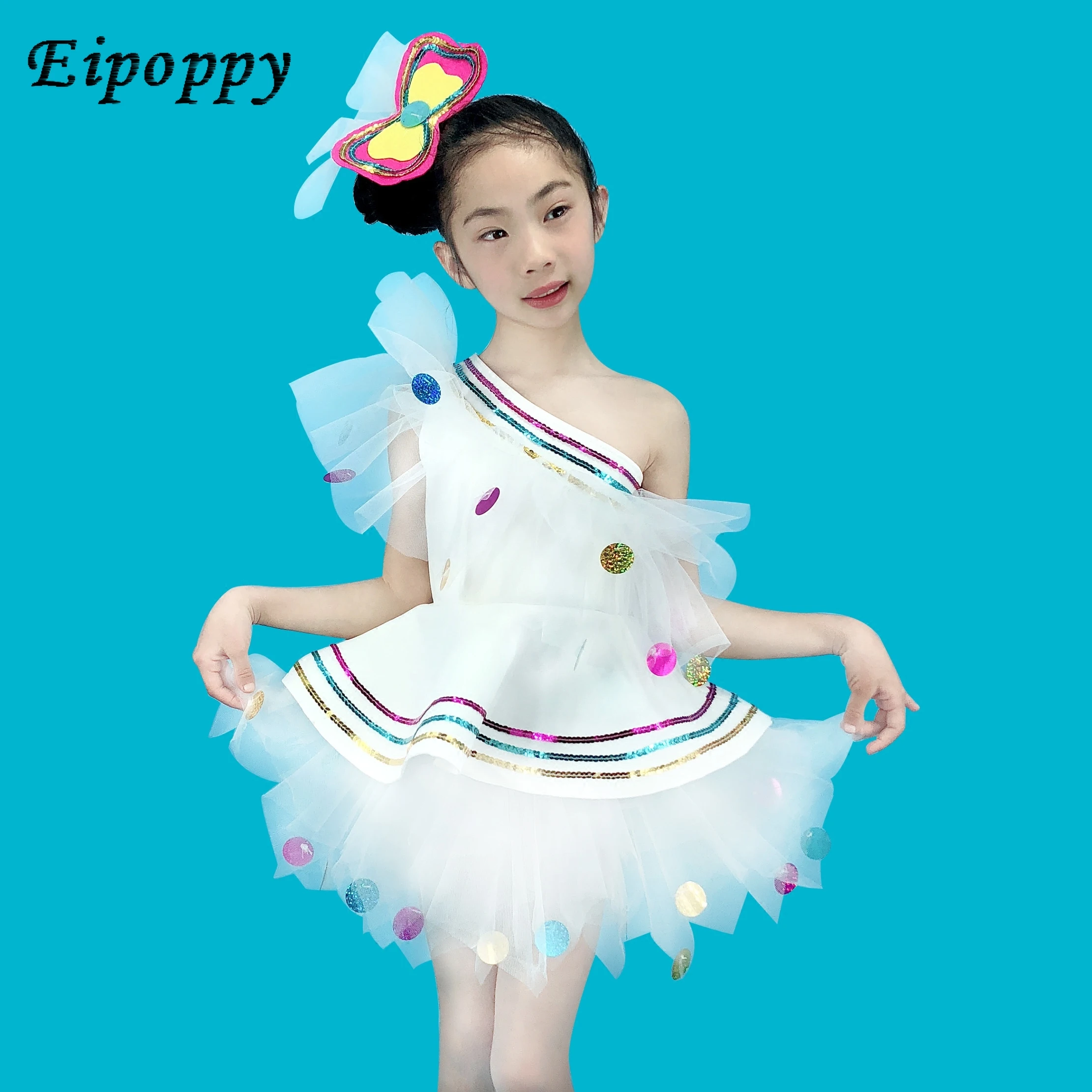 Children's Day Girl Costume White Princess Skirt Sequins Puffy Skirt Modern Dance Performance Skirt
Children's Day Girl Costume White Princess Skirt Sequins Puffy Skirt Modern Dance Performance Skirt