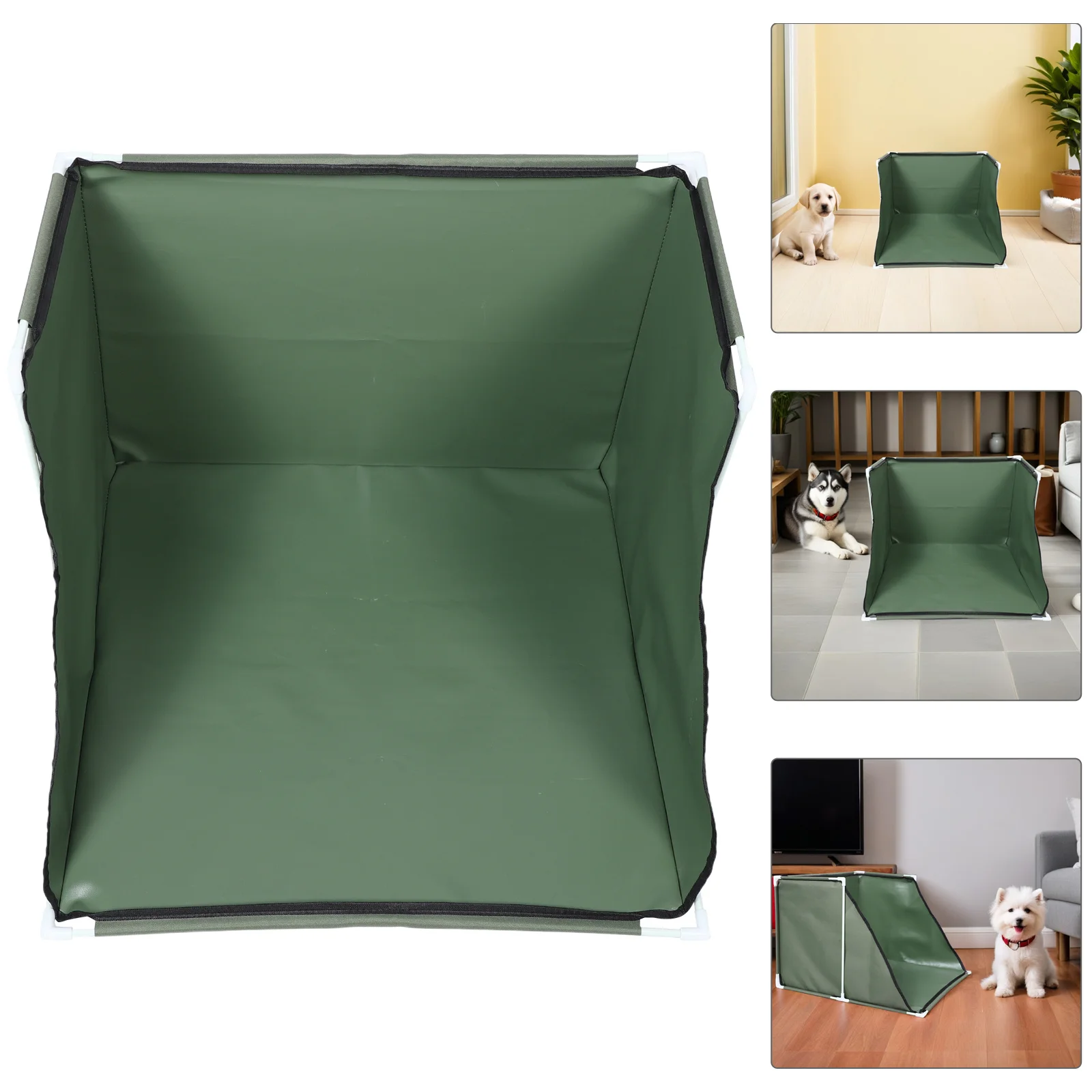 Dog Pee Pad Holder Foldable High Wall Litter Box Enclosure Splash Proof Puppy Potty Tray for Indoor Small Medium Dogs Easy Clean
Dog Pee Pad Holder Foldable High Wall Litter Box Enclosure Splash Proof Puppy Potty Tray for Indoor Small Medium Dogs Easy Clean