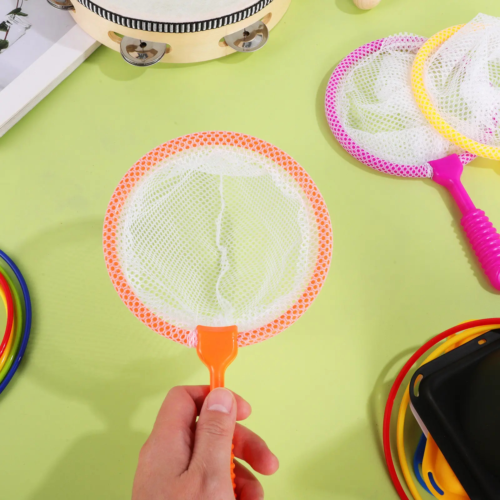 4Pcs Children's Fishing Net Ergonomic Handle Safe Edge Fine Mesh Net for Butterflies Small Fish Shrimp in Bathtub Garden Tank
4Pcs Children's Fishing Net Ergonomic Handle Safe Edge Fine Mesh Net for Butterflies Small Fish Shrimp in Bathtub Garden Tank