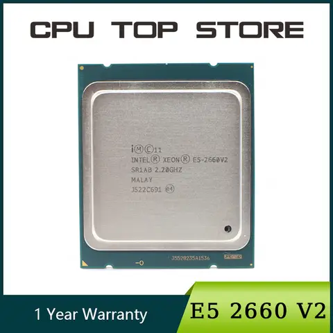 Procesador Intel Xeon E5 2660 V2 SR1AB CPU LGA 2011 10 núcleos 2,20 GHz 25M 95W 2660V2