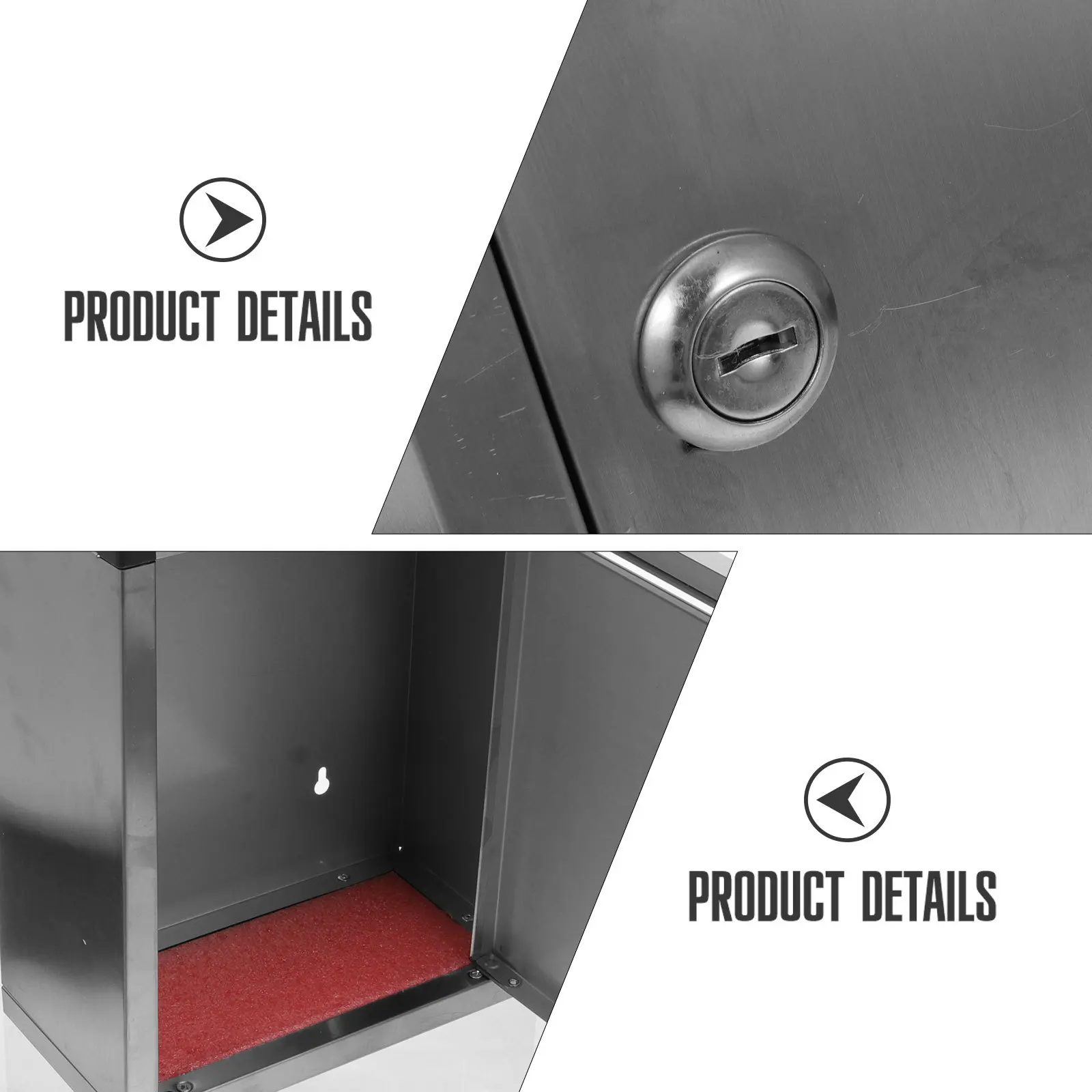 Stainless Steel Mailbox Wall Mount Outdoor Letter Box For Envelopes Newspapers Complaint Suggestion Decorative Metal
Stainless Steel Mailbox Wall Mount Outdoor Letter Box For Envelopes Newspapers Complaint Suggestion Decorative Metal