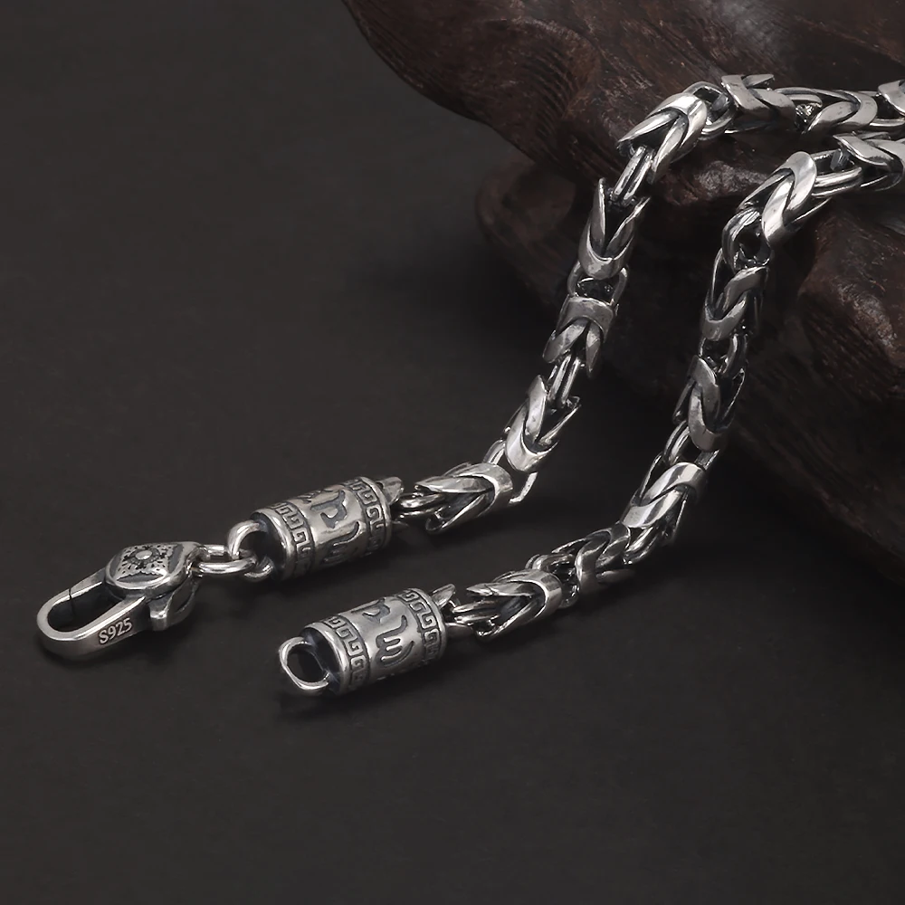 Jewelry Retro 6MM Thick Six-Character Mantra Trendy Personality Man Necklaces
Jewelry Retro 6MM Thick Six-Character Mantra Trendy Personality Man Necklaces