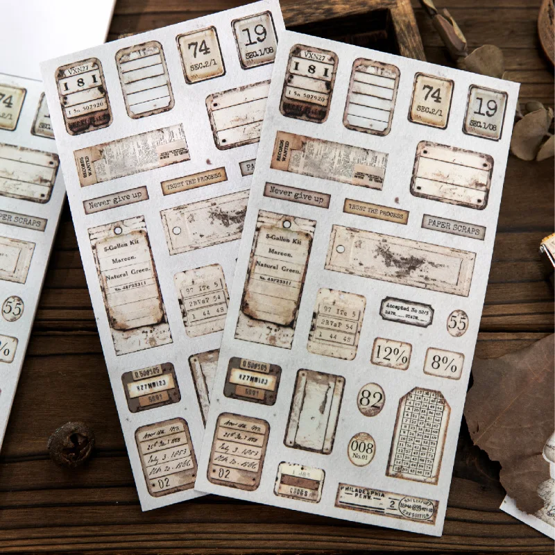 Vintage Number Words Label Landscape Sticker Book Creative DIY Journal Material Collage Scrapbooking Stationery
Vintage Number Words Label Landscape Sticker Book Creative DIY Journal Material Collage Scrapbooking Stationery