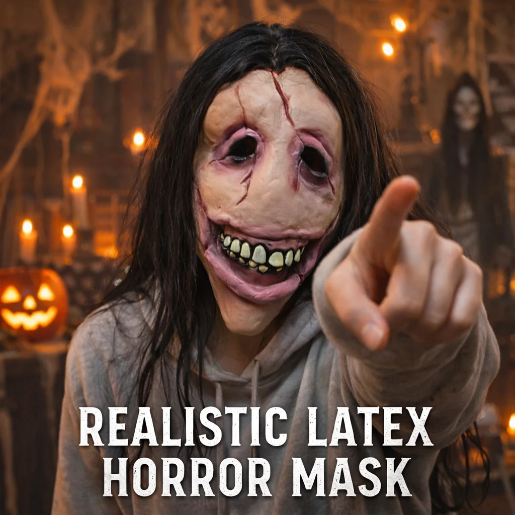 Female Ghost Mask With Hair For Halloween Horror Costume Party Haunted House Prop Scary Cosplay Accessory
Female Ghost Mask With Hair For Halloween Horror Costume Party Haunted House Prop Scary Cosplay Accessory