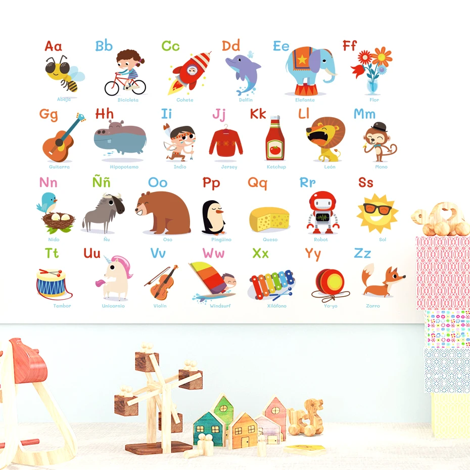 Colorful Alphabet Wall Stickers for Children Boy Bedroom Kids room Decor Early Education Wall Decals Home Decor Room Decoration
Colorful Alphabet Wall Stickers for Children Boy Bedroom Kids room Decor Early Education Wall Decals Home Decor Room Decoration