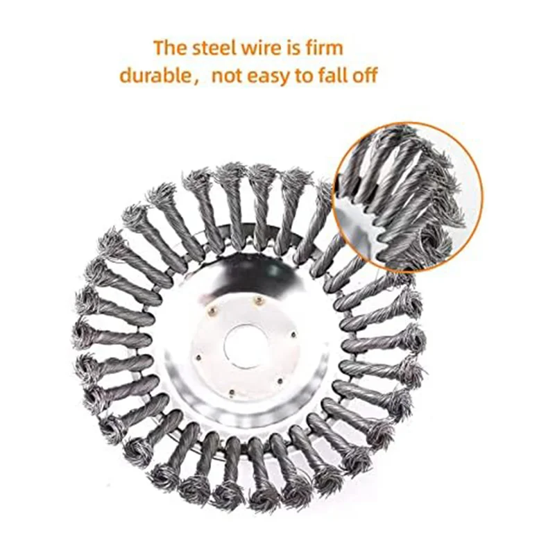 B28C-2 Piece Rotary Weed Steel Wire Brush, Brush Cutter Trimmer Head Set Steel 6Inch 8Inch For Lawn Mower Tray, Weed Eater,Lawnm
B28C-2 Piece Rotary Weed Steel Wire Brush, Brush Cutter Trimmer Head Set Steel 6Inch 8Inch For Lawn Mower Tray, Weed Eater,Lawnm