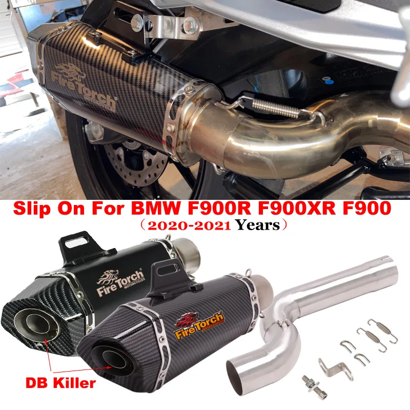 Slip On For BMW F900R F900XR F900 R XR F 900 R 2020 2021 Motcrcycle Exhaust System Escape Mid Link Pipe With Muffler DB Killer 
Slip On For BMW F900R F900XR F900 R XR F 900 R 2020 2021 Motcrcycle Exhaust System Escape Mid Link Pipe With Muffler DB Killer