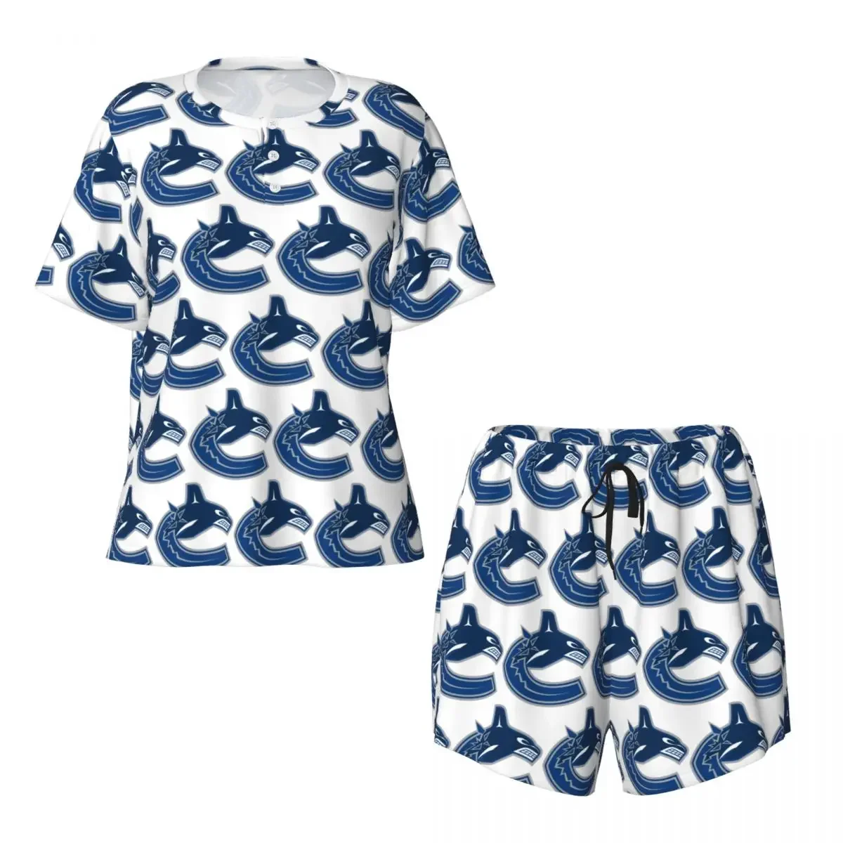 Eel Hockey Vancouver Canucks Merch Round Neck Short Sleeve Nightgowns for Sleepshirts Women Loose Pajama Set Short Pants
Eel Hockey Vancouver Canucks Merch Round Neck Short Sleeve Nightgowns for Sleepshirts Women Loose Pajama Set Short Pants