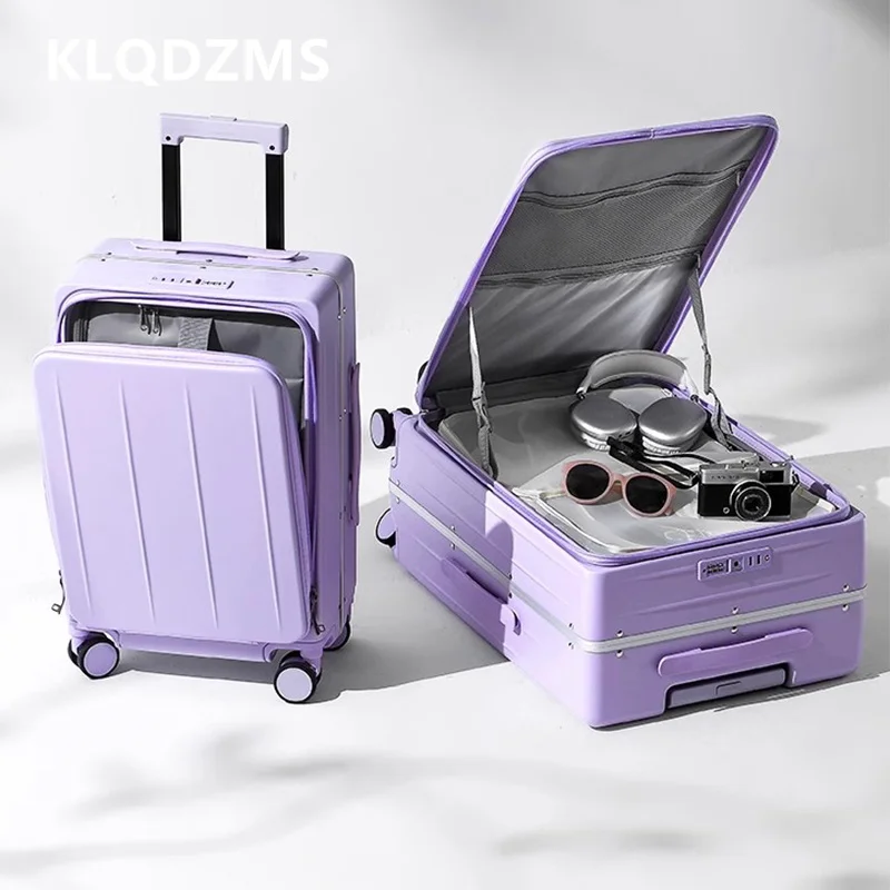 KLQDZMS чемодан с алюминиевой рамой, посадочная коробка, чехол на колесиках для девочек, 20 дюймов, 24 дюйма, многофункциональный чемодан с передним отверстием для ноутбука, кабина
KLQDZMS чемодан с алюминиевой рамой, посадочная коробка, чехол на колесиках для девочек, 20 дюймов, 24 дюйма, многофункциональный чемодан с передним отверстием для ноутбука, кабина
