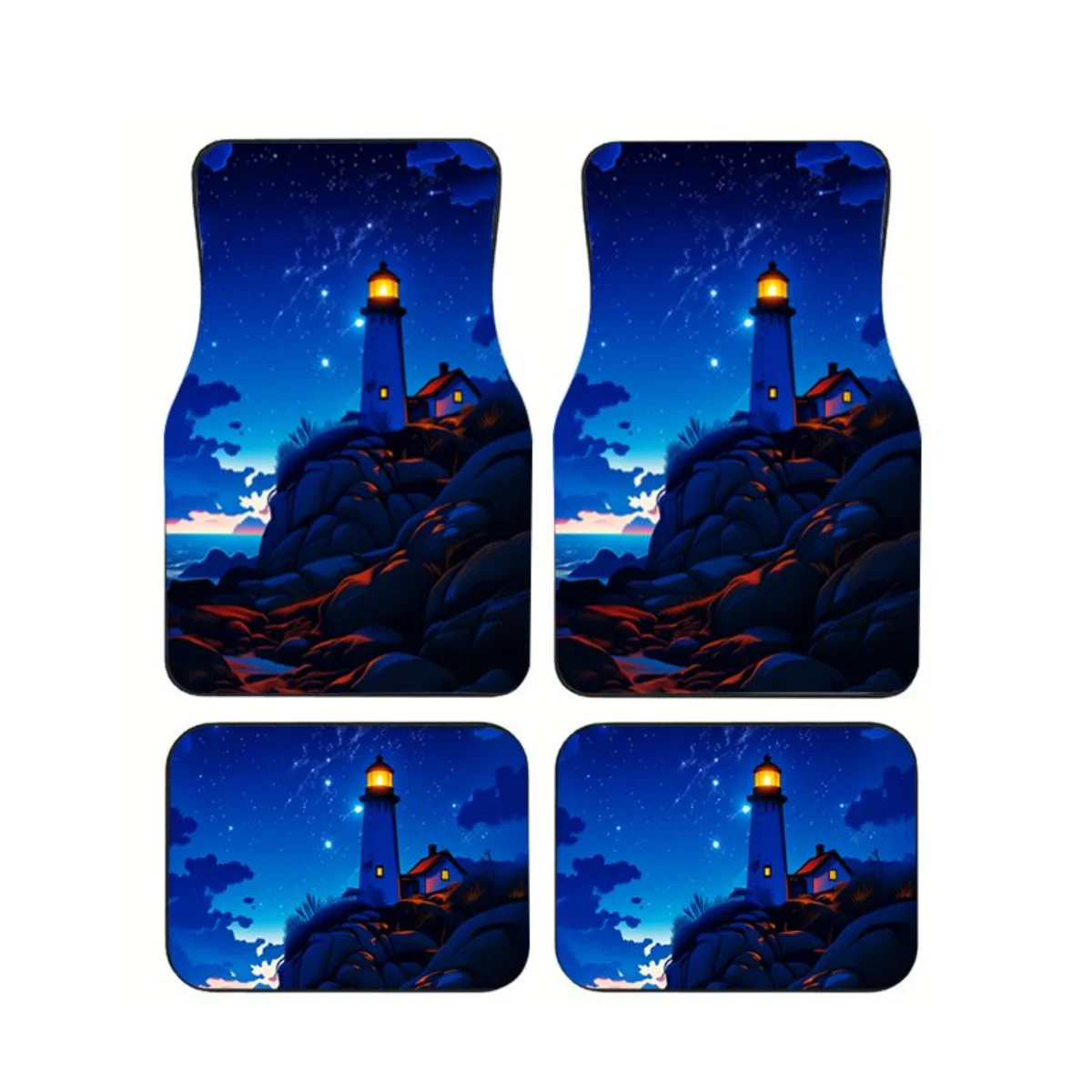 4Pcs Night Sky Lighthouse Sea View Print Car Floor Mats Universal Waterproof Anti-slip Auto Foot Carpets Car Interior Floor Pads
4Pcs Night Sky Lighthouse Sea View Print Car Floor Mats Universal Waterproof Anti-slip Auto Foot Carpets Car Interior Floor Pads