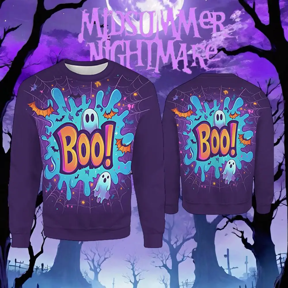 New Halloween Ghost Print Sweatshirt Autumn And Winter Fashion Casual Pullover Men And Women Holiday Party Round Neck Top
New Halloween Ghost Print Sweatshirt Autumn And Winter Fashion Casual Pullover Men And Women Holiday Party Round Neck Top